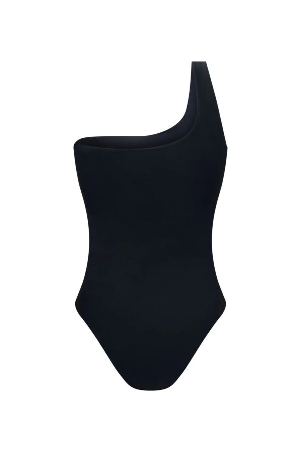 Costume intero monospalla nero - immagine 3